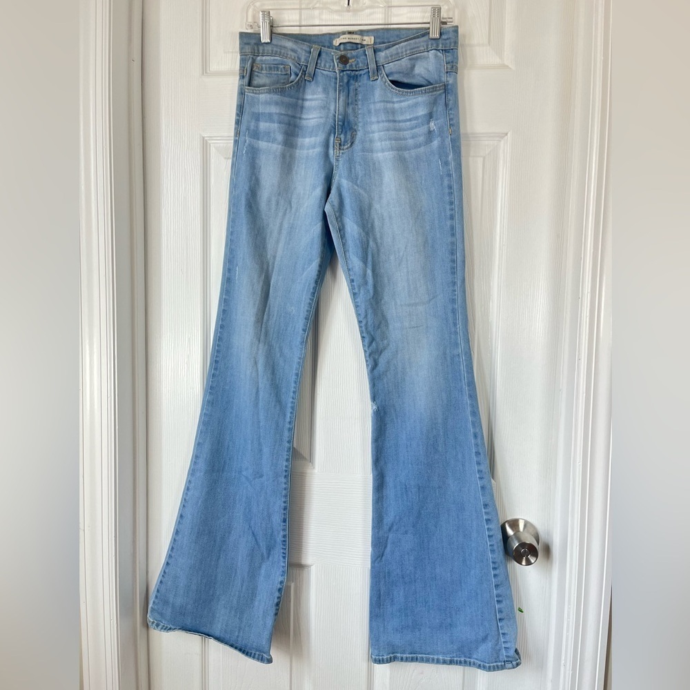 Flying Monkey High Rise Flared Jeans Blue Lightwash Size 28